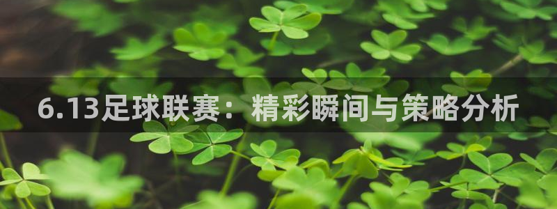 6.13足球联赛：精彩瞬间与策略分析